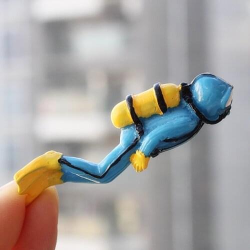 1pcs New Unique Design Treasure Hunter Diver Action Figure Fish Tank Ornament Landscape Aquarium Decoration Accessories