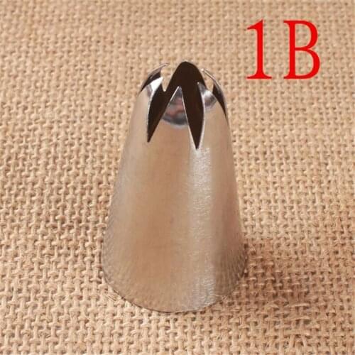 #1B Large Size Flower Fondant Cream Nozzle Pastry Stainless Steel Icing Piping Nozzles Baking Decorating Molds