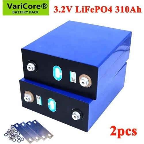 2pcs VariCore 3.2V 310Ah LiFePO4 lithium battery 3.2v Lithium iron phosphate battery for 12V 24V battery inverter vehicle RV