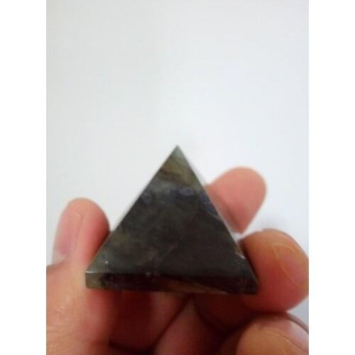 39g NATURAL Labradorite QUARTZ Crystal PYRAMID HEALING