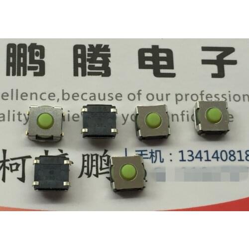 5PCS/lot Japan Omron B3SL-1002P Waterproof and dustproof silicone tact switch 6*6*3.4 SMD 4-pin button
