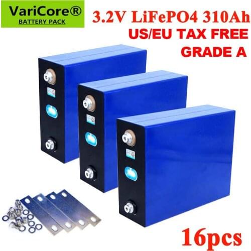 16pcs 3.2v 310Ah 280Ah 240Ah 105Ah Lifepo4 Rechargeable Battery Lithium Iron Phosphate Solar Cell 12v 24v 36v Cell Tax Free