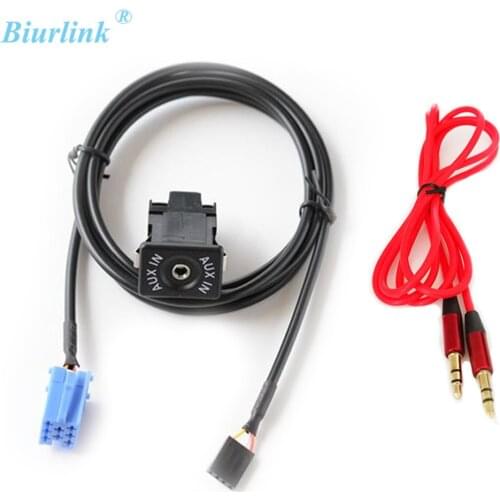 Biurlink Aux Cable ISO 8Pin Port AUX-IN Switch Adapter For Volkswagen VW Passat POLO Bora