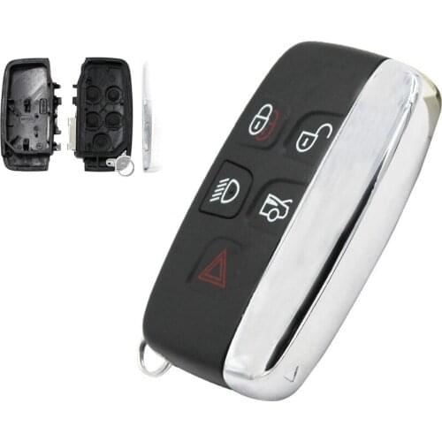 4+1 Buttons Remote Key Shell Case Fob 5 Button for Land Rover Range Rover Sport LR4 With Words
