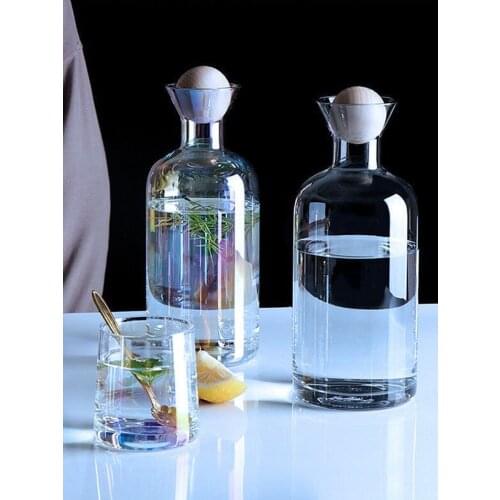 Creative Rainbow Glass Water Cup Glass Household Water Cup set Large Capacity Living Room Juice Cup Cold Water Cup Wine Glass