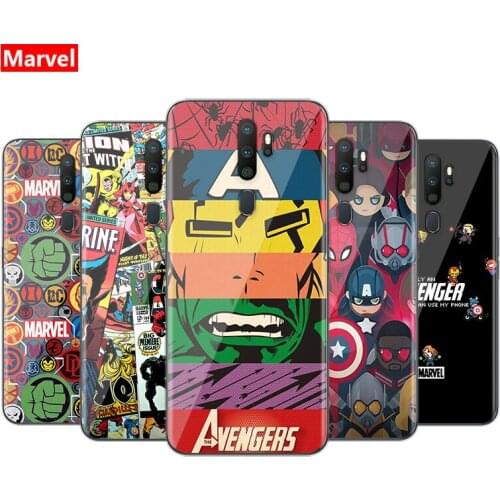Marvel Avengers Cartoons Logo For OPPO Realme 7i 7 Global 6 6S 6i 5 5S 5i 3 3i 2 Narzo 10 20 Pro Soft TPU Silicone Phone Case
