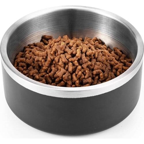 Dog Bowl, Stainless Steel Dog Bowl, No Spill Food and Water Bowl, Food and Water Dish, Pet Feeder Bowls for Medium Dogs