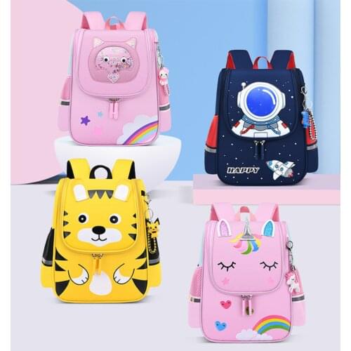 Fashion Childrens SchoolBag Primary School 3D Animal Unicorn Kindergarten Kids Backpack Cartoon Print For Boys And Girls