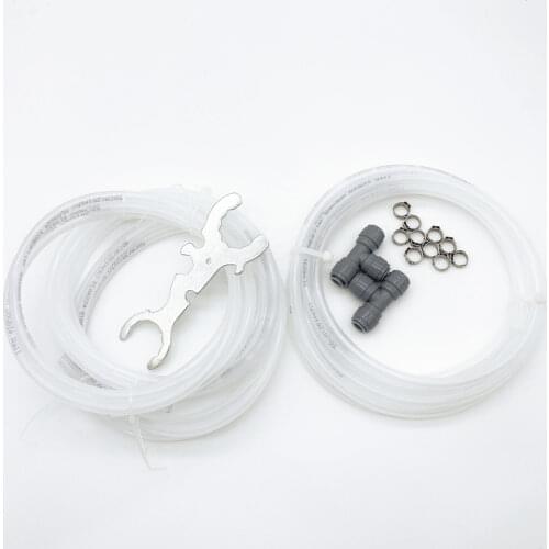 TRIPLE BEER LINE SET WITH CLAMPS, 5 IN 1 and 7in 1 SPANNER AND 2 X STAINLESS TEE (FOR FONT KIT)