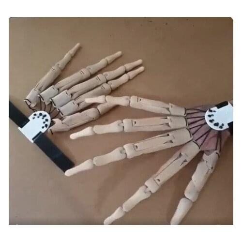New Halloween Articulated Fingers Gloves with Flexible Joint Halloween Party Dress Cosplay Costume Props Home Decor
