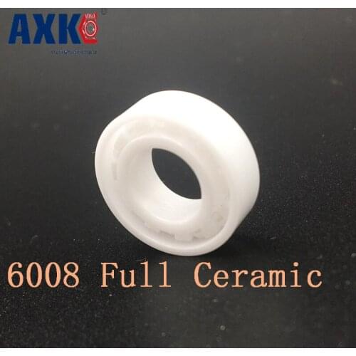 2019 New Arrival Rodamientos Axk 6008 Full Ceramic Bearing ( 1 Pc ) 40*68*15 Mm Zro2 Material 6008ce All Zirconia Ball Bearings
