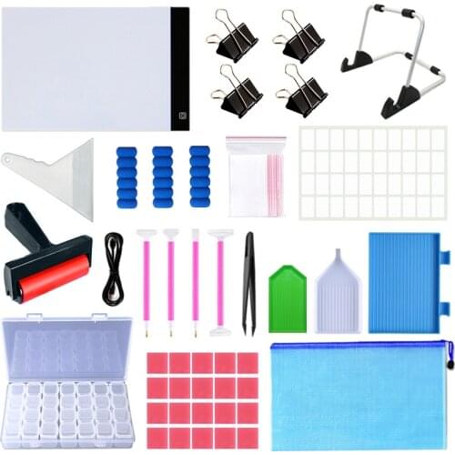 New Diy Diamond Painting Kits Diamond Embroidery Accessories and Tools Kit Adult or Kids Painting Box Mosaic Glue Pen Kit