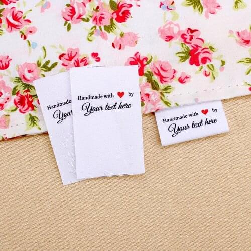 Custom Sewing Labels, Organic Cotton Ribbon Labels, Personalized Brand , Handmade Labels(MD3058)