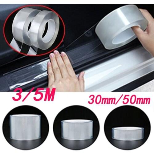 Door strap invisible transparent universal body film adhesive protection door door border scrape against the threshold