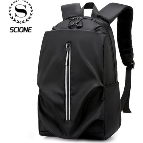 Scione Men Backpack 15 Inch Laptop Multifunction USB Charging Mochila Fashion Large Capacity Waterproof Casual Back Pack for Men