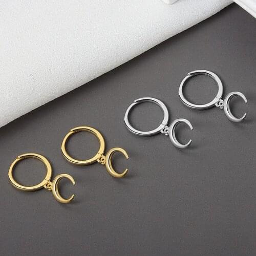 Trend Geometry Moon Crescent Earring Earring Earrings Earrings Elegant Womens Leisure Party Jewelry Bride Wedding Accessories