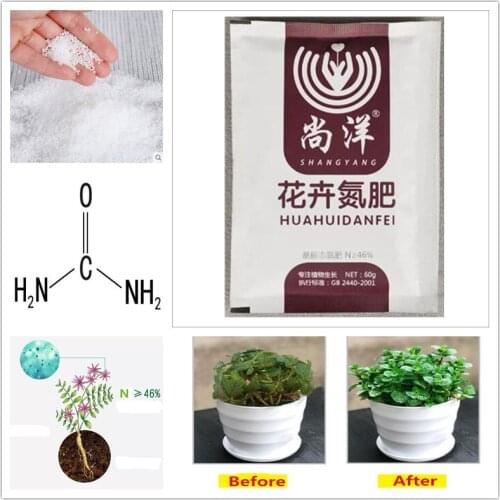 60g Carbamide Nitrogen Fertilizer Urea Fertilizer Green General Purpose Safe And Pollution Free Use Flower Plant Garden