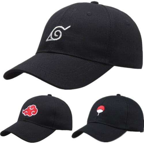 Hip-hop Anime Akatsuki Ninja Sharingan Uchiha Konoha Jiraiya Gaara Logo Sports Sun Hats Baseball Golf Caps