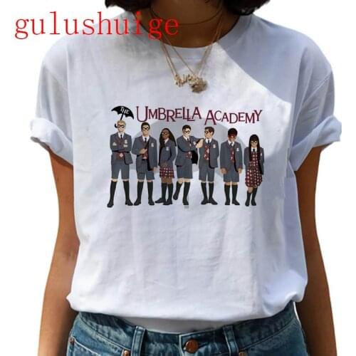 The Umbrella Academy Harajuku T Shirt Women Graphic Diego Cha-Cha Anime Tshirt Funny Cartoon T-shirt Casual 90s Top Tees Female