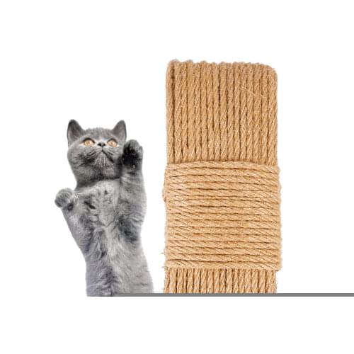 10M Sisal Rope Cat Tree Scratching Post Toy Replacement Rope Desk Legs Binding Rope for Cat Sharpen Claw Cat Accessories Toy
