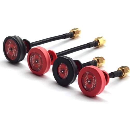 2PCS MXK 5.8 GHz 1.2dBi Pagoda 2 Omni Directional FPV Antenna LHCP RHCP SMA Male 95mm for RC Drone Racing Models