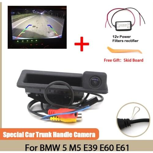 Car Parking Trunk Handle Rear View Camera Night Vision Waterproof high quality Reverse Parking Camera For BMW 5 M5 E39 E60 E61