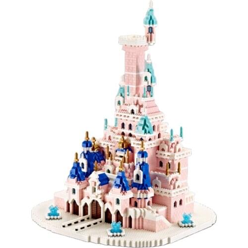 YZ-078 Mini Beautiful Castle Architecture Building Blocks Model Toy Educational Bricks Kids Juguetes for Children Gift Christmas