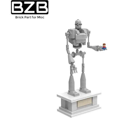 BZB MOC City Giant Steel Robot Building Blocks Model Home Decoration Kids Boys DIY Puzzle Game Collection Brithday Best Gifts