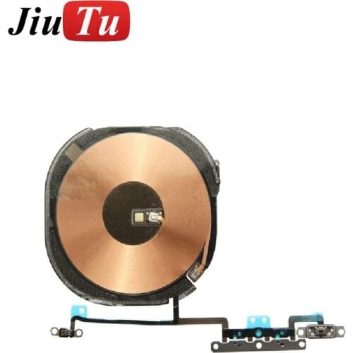 Wireless Charging Chip Coil For iPhone X XS / XS Max Volume Button Flex with Wireless NFC Chip Flex Cable Replacement Parts