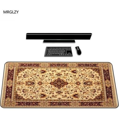 MRGLZY Beautiful Persian Carpet Design Unique Gamer Mouse Pad 400X900MM Keyboard Pad Mouse Mat Gaming Pc Keyboard Rest