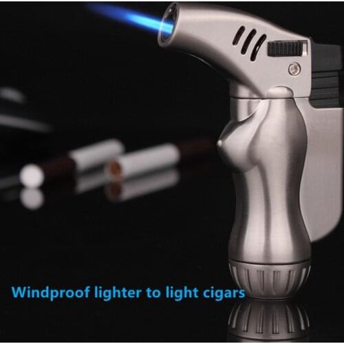 Human body creative Windproof Cigarette lighter elbow Cigar Butane Torch lighter Turbo Blue flame jet lighter Outdoor BBQ