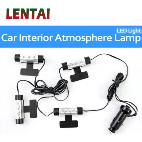 LENTAI For Mercedes benz w204 Volkswagen polo Mitsubishi asx lancer Jaguar 1Set Car Interior LED Atmosphere Lamp Flexible Light