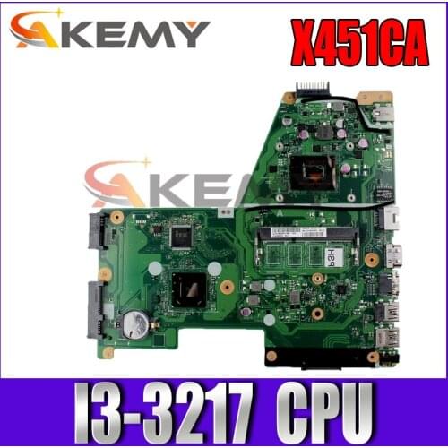 X451CA Mainboard With I3-3217CPU motherboard REV2.0 For ASUS X451C F451 F451C X451CA Laptop motherboard 100% Tested Working Well