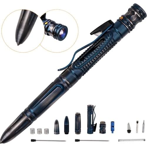 Multi-functional Tactical Pen Lightweight Glass breaker Portable Self Defense Tool Emergency Whistle High quality Penlight