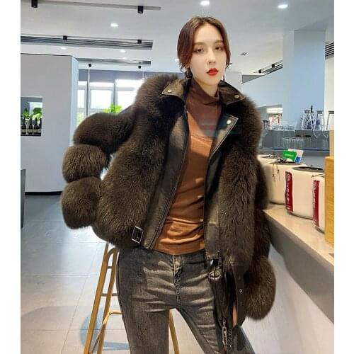 Fashion Elegant Womens Short Coat Faux Fox Fur Female Parkar Super Warm Windproof Casual Outdoor Women Jacket