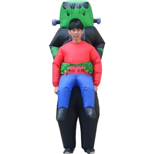 Science Ghost Hug People Spoof Inflatable Costumes Adult Stage Performance Inflatable Clothing Halloween Christmas Cosplay Wear