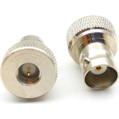 100 pcs COPPER SMA male plug TO BNC female jack RF Connector New