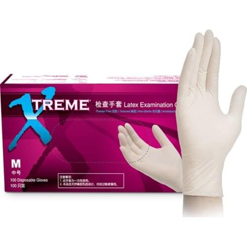 Disposable gloves food catering grade rubber latex kitchen household thickening