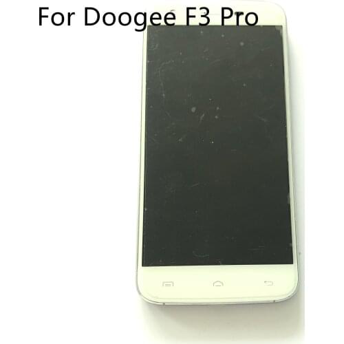 Used Original LCD Display Screen + Touch Screen + Frame For Doogee F3 Pro MTK6753 5.0" FHD 1920x1080 Smartphone