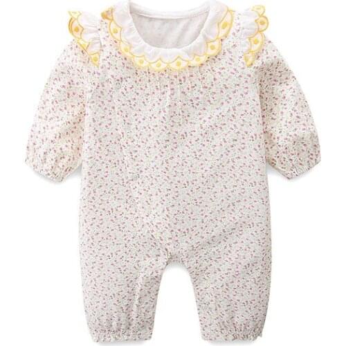 2021 Autumn New Baby Printed Romper Newborn Infant Clothes