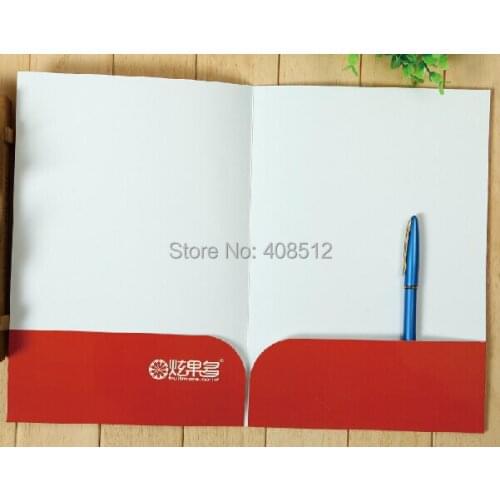 Custom design A4 presentation document folder printing