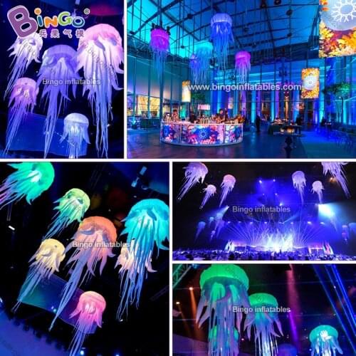 Personalized 2.5M inflatable decorating jellyfish balloon / led inflatable jellyfish balloon / inflatable led jellyfish toys