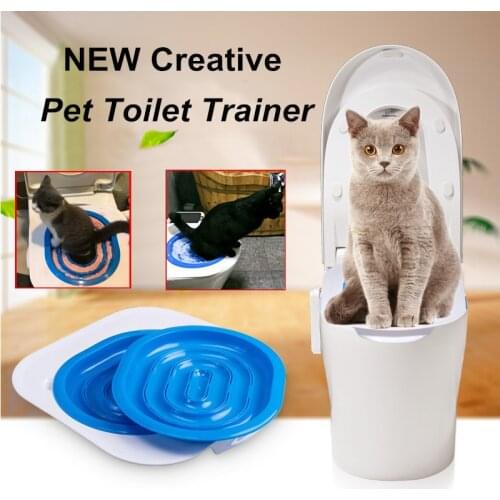 Practical Pet Cat Toilet Trainer Indoor Cat Mesh Litter Tray Cat Toilet Seat Training Kit For Cats Puppy Pet Training Supply