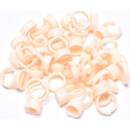 Silicone Disposable Caps Microblading Yellow Ring Tattoo Ink Cup For Tattoo Needle Supplies Accessories Makeup Tattoo Tool