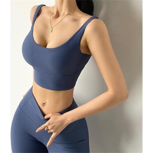 High Stretch Sports Bra Women Fitness Underwear Running Gym Sport wear Sexy Workout High Impact Push-up Yoga Crop Top
