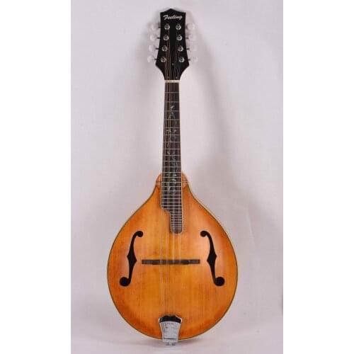 Feeling Handmade A style Mandolin Solid Spruce top A90DF,Free shipping