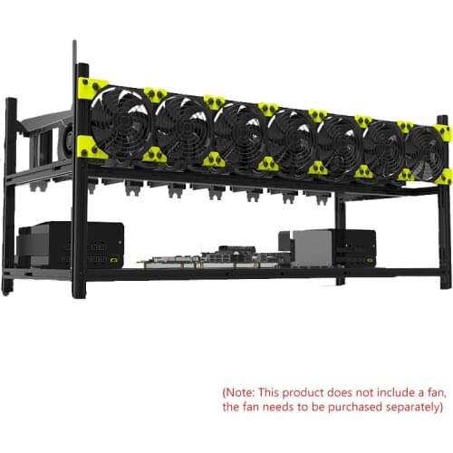 VEDDHA V3C 8 GPU Graphics Card Rack All-Aluminum Multi-Graphics Card Rack Can Be Superimposed On Black Server Chassis