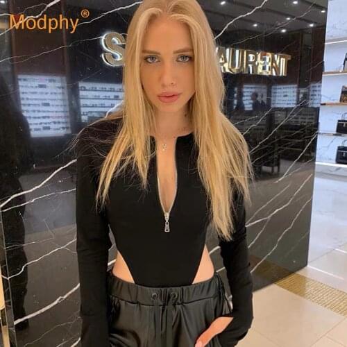 Women Sexy Bodysuits Summer Stretchy Long sleeve Slim Thong Bodysuit Jumpsuit Bodycon Female Leotard Body Top Clubwear