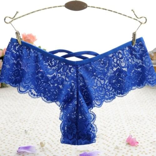 L'bellagiovanna women sexy panties Underwear Lace Briefs Hollow Cross Female Intimates Cheecky Solid brand New Panty 3305n