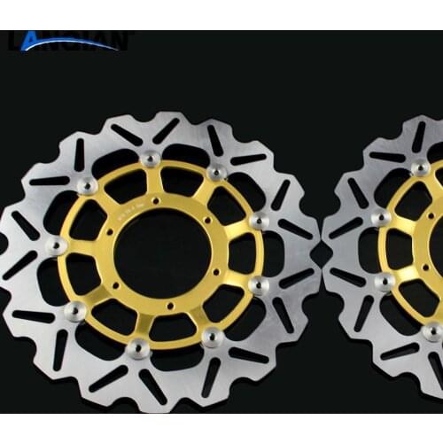 Gold motorcycle Front Disc Brake Rotor Scooter Front Rear Disc Brake Rotor for HONDA CBR600 2007-2013 CBR600RR 2003-2014 Pattern